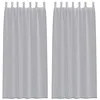 Image de vidaXL Rideau en Voile 2 pcs Gris foncé 260 x 140 cm Polyester, Rideaux de Salon, Voilage Moderne, léger Habillage de fenêtre, Durable et élégant pour Votre Maison