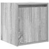 Image de vidaXL Table de Chevet Murale Sonoma Gris 38x34x40 cm, Table de Chevet, Armoire de lit, Table d'appoint de Chambre, Table de Nuit, Table de lit