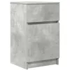Image de vidaXL Table de Chevet Gris béton 39x35x65 cm Bois d’ingénierie, Meuble de Chevet, Table d'appoint, Armoire de lit, Armoire de Chevet, Table de Nuit