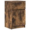 Image de vidaXL Table de Chevet Chêne fumé 39x35x65 cm Bois d'ingénierie, Meuble de Chevet, Table d'appoint, Armoire de lit, Armoire de Chevet, Table de Nuit
