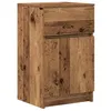 Image de vidaXL Table de Chevet Vieux Bois 39x35x65 cm Bois d’ingénierie, Meuble de Chevet, Table d'appoint, Armoire de lit, Armoire de Chevet, Table de Nuit