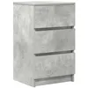 Image de vidaXL Table de Chevet avec 3 tiroirs Gris béton 39x35x65 cm, Table d'appoint, Armoire de lit, Table d'appoint pour la Chambre, Table de Nuit