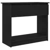 Image de vidaXL Table Console avec tiroirs Noir 85,5x38,5x74,5 cm, Table d'entrée, Table Console de Couloir, Support de Couloir, Table de Couloir