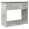Image de vidaXL Table Console avec tiroirs Gris béton 85,5x38,5x74,5 cm, Table d'entrée, Table Console de Couloir, Support de Couloir, Table de Couloir