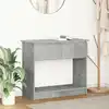 Image de vidaXL Table console avec tiroirs gris béton 85,5x38,5x74,5 cm
