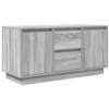 Image de vidaXL Meuble TV avec lumières LED Sonoma Gris 100x41x50 cm, Support TV, Meuble télé, Meuble multimédia, Banc TV, Meuble HiFi