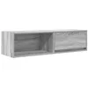 Image de vidaXL Meuble TV Sonoma Gris 100x31x25,5 cm Bois d'ingénierie, Banc TV, Meuble HiFi, Centre de Divertissement, Buffet TV, Meuble multimédia