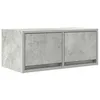 Image de vidaXL Meuble TV Gris béton 60x31x25,5 cm Bois d'ingénierie, Banc TV, Meuble HiFi, Centre de Divertissement, Buffet TV, Meuble multimédia, Console TV