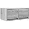 Image de vidaXL Meuble TV Sonoma Gris 60x31x25,5 cm Bois d'ingénierie, Banc TV, Meuble HiFi, Centre de Divertissement, Buffet TV, Meuble multimédia, Console TV