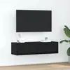 Image de vidaXL Meuble TV Chêne noir 100 x 31 x 25.5 cm Bois d'ingénierie