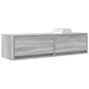 Image de vidaXL Meuble TV Sonoma Gris 100 x 31 x 25.5 cm Bois d'ingénierie, Solutions de Rangement pour Salon, Meuble TV Moderne, unités murales, étagères Pratiques, organisateurs élégants pour la Maison