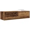 Image de vidaXL Meuble TV Bois Ancien 100 x 31 x 25.5 cm Bois d'ingénierie, Solutions de Rangement pour Salon, Meuble TV Moderne, unités murales, étagères Pratiques, organisateurs élégants pour la Maison