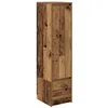 Image de vidaXL Buffet Haut 29,5x34x119,5 cm Vieux Bois Bois d'ingénierie, Armoire, Armoire latérale, Armoire de Rangement Haute, Armoire de Rangement