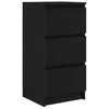 Image de vidaXL Buffet chêne Noir 37,5x35x76 cm Bois d'ingénierie