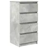 Image de vidaXL Buffet Gris béton 37,5x35x76 cm Bois d'ingénierie, Meuble de Rangement, Meuble de Rangement de Cuisine, Meuble de Rangement de Salon