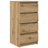 Image de vidaXL Buffet chêne Artisanal 37,5x35x76 cm Bois d'ingénierie, Meuble de Rangement, Meuble de Rangement de Cuisine, Meuble de Rangement de Salon