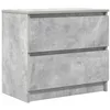 Image de vidaXL Meuble TV Gris béton 60x35x54 cm Bois d'ingénierie, Support TV, Meuble HiFi, Centre de Divertissement, Buffet TV, Meuble multimédia, Console TV
