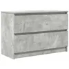 Image de vidaXL Meuble TV Gris béton 80x35x54 cm Bois d'ingénierie, Banc TV, Meuble HiFi, Centre de Divertissement, Buffet TV, Meuble multimédia, Console TV