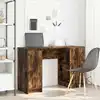 Image de vidaXL Bureau chêne fumé 120x42x76 cm bois d'ingénierie