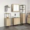 Image de vidaXL Ensemble de mobilier de salle de bain 3 pcs Bois d'ingénierie