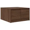 Image de vidaXL Table Basse avec tiroirs chêne Marron 70,5x70x40 cm, Table Centrale, Table de canapé, Table d'accent, Table d'appoint, Table de Salon