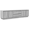 Image de vidaXL Meuble TV avec lumières LED Sonoma Gris 193,5x41x50 cm, Support TV, Meuble télé, Meuble multimédia, Banc TV, Meuble HiFi