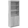 Image de vidaXL Buffet Haut Sonoma Gris 70x35x180 cm Bois d'ingénierie