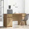 Image de vidaXL Bureau chêne artisanal 140 x 49 x 76 cm Bois d'ingénierie