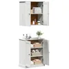 Image de vidaXL Ensemble de mobilier de Salle de Bain avec étagère 2 pcs, Armoire Murale rectangulaire Vintage pour Ranger efficacement, Solution compacte, déco Moderne pour la Salle de Bain