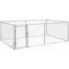 Image de vidaXL Niche d'extérieur pour chien avec porte, 3 x 2 x 1 m, acier galvanisé