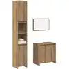 Image de vidaXL Ensemble de meubles salle de bain 3 pcs bois d'ingénierie