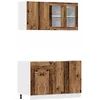 Image de vidaXL Ensemble de 4 meubles de cuisine "Lyon" en bois d'ingénierie vieilli