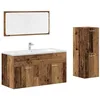 Image de vidaXL Ensemble de Meubles Salle de Bain 3 pcs Bois d'ingénierie, Armoire de Salle de Bain, Placard de Salle de Bain, Meuble de Rangement de Salle de Bain