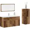 Image de vidaXL Ensemble de meubles salle de bain 3 pcs bois d'ingénierie