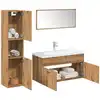 Image de vidaXL Ensemble de meubles salle de bain 5 pcs bois d'ingénierie