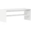 Image de vidaXL Meuble TV Blanc Brillant 100 x 40 x 40 cm Aggloméré