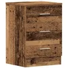 Image de vidaXL Table de Chevet Vieux Bois 38x35x55 cm Bois d'ingénierie, Meuble de Chevet, Table d'appoint, Armoire de lit, Armoire de Chevet, Table de Nuit