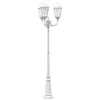 Image de vidaXL Lumière de Jardin Blanc 61 x 53 x 235 cm Aluminium et Verre, Lampes de Jardin et terrasse, éclairage Vintage en Aluminium, lumières d'extérieur, déco résidentielle