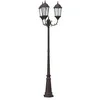 Image de vidaXL Lumière de Jardin Bronze 61 x 53 x 235 cm Aluminium et Verre, Lampes de Jardin et terrasse, éclairage Vintage en Aluminium, lumières d'extérieur, déco résidentielle