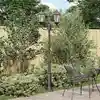 Image de vidaXL Lumière de jardin Bronze 68 x 20 x 235 cm Aluminium et verre