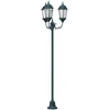 Image de vidaXL Lumière de jardin Vert vintage brossé 57 x 49 x 241 cm, Jardin et terrasse, éclairage vintage, lampes solides pour chemins, illumination classique, accessoires déco