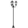 Image de vidaXL Lumière de jardin Bronze 57 x 49 x 241 cm Aluminium et verre, Jardin et terrasse, éclairage vintage, lampes solides pour chemins, illumination classique, accessoires déco
