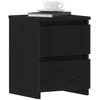 Image de vidaXL Cabinet de Chevet Chêne Noir 30 x 30 x 40 cm Bois d'ingénierie, Meuble de Rangement Rustique, Table de Chevet compacte, Organisateur de Chambre, décor Pratique