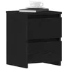 Image de vidaXL Cabinet de Chevet avec tiroir 2 pcs Chêne Noir 30 x 30 x 40 cm, Meuble de Rangement Rustique, Table de Chevet compacte, Organisateur de Chambre, décor Pratique