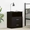 Image de vidaXL Table de nuit Chêne noir 50 x 32 x 60cm Bois d'ingénierie