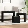 Image de vidaXL Tables gigognes 3 pcs Chêne noir Bois d'ingénierie