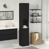 Image de vidaXL Cabinet de salle de bain Chêne noir 32 x 34 x 188,5 cm