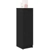 Image de vidaXL Cabinet à Chaussures avec étagère Chêne Noir 29,5 x 35 x 101 cm, Rangement Salon, Meuble à Chaussures Moderne, Organisateur Durable, Unité Rectangulaire, Mobilier Minimaliste