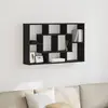 Image de vidaXL Étagère Murale Chêne noir 85 x 16 x 52,5 cm Bois d'ingénierie