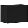 Image de vidaXL Meuble TV Chêne Noir 60x30x41 cm Bois d'ingénierie